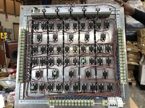 Large solid-state relay control panel
