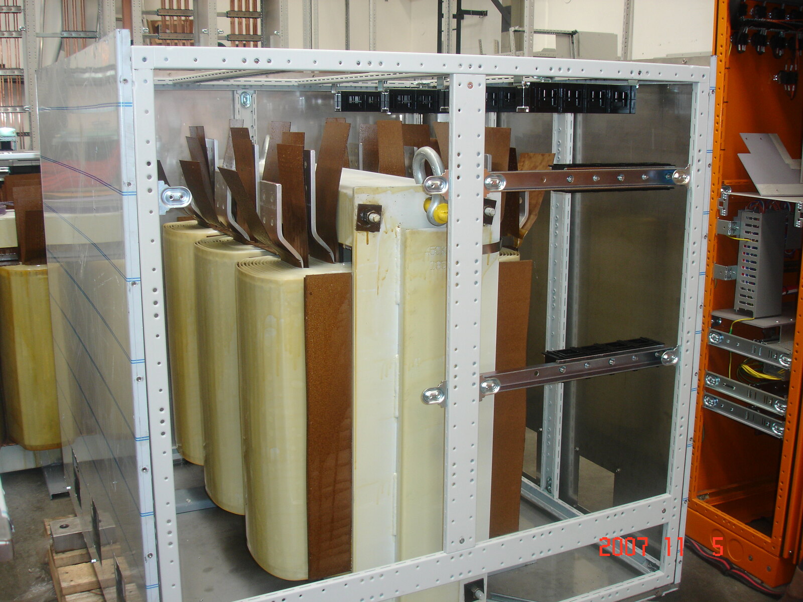 Transformer winding assembly in the ETE workshop
